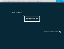 Tablet Screenshot of contentco-op.com
